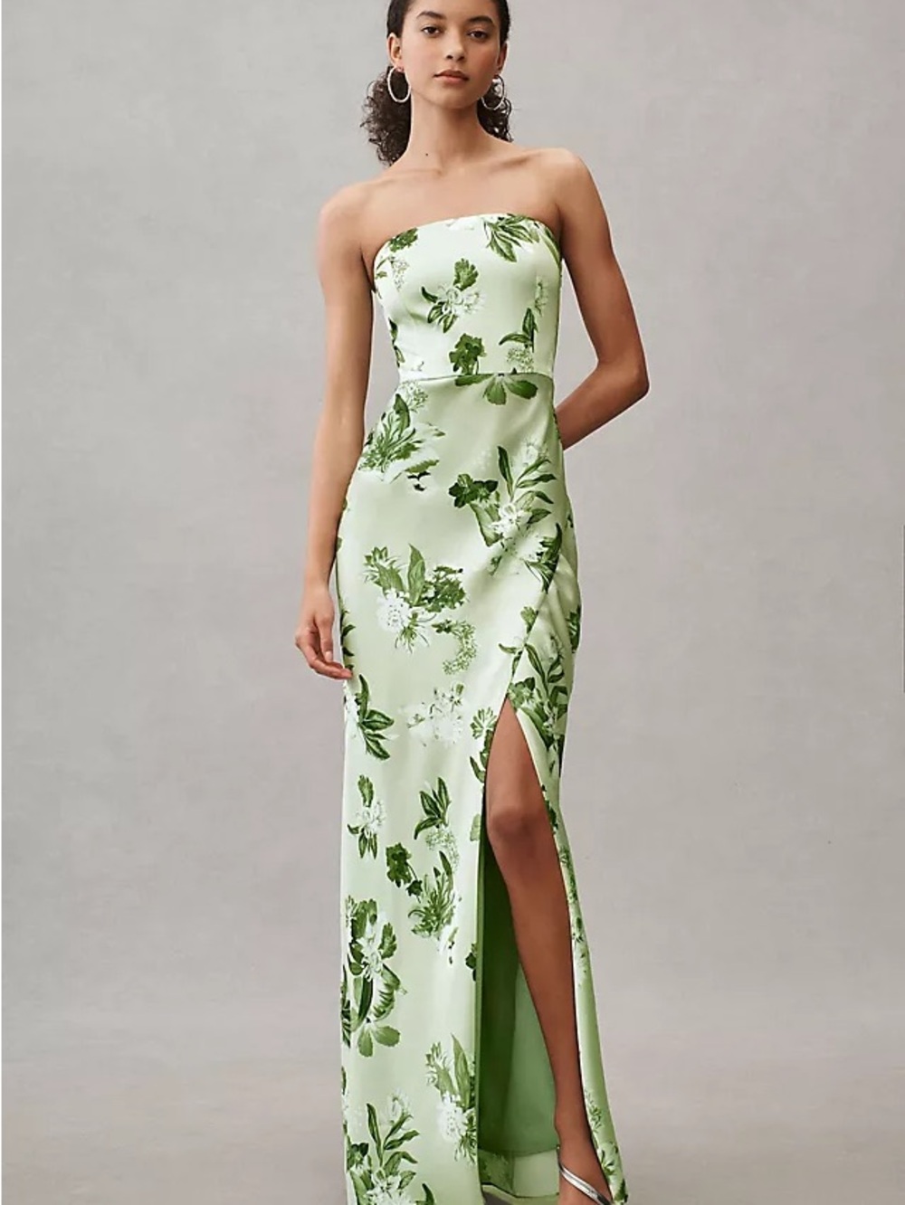 NWT BHLDN Avianna Stretch Satin Strapless Gown